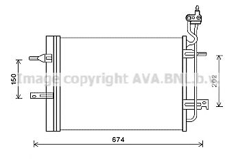 AVA QUALITY COOLING ol5620d -  Конденсатор, кондиционер